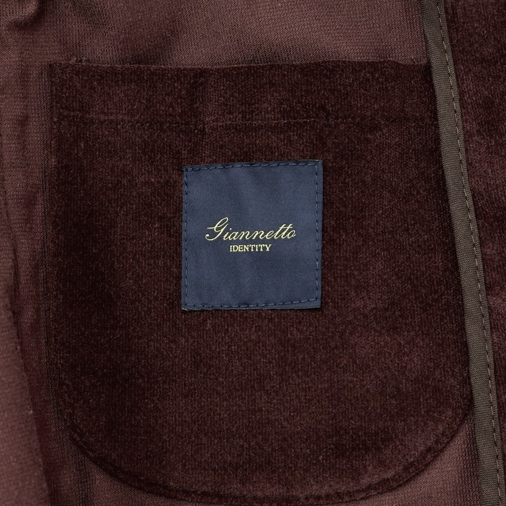 [New Outlet] Giannetto Moleskin Stretch Cotton Jacket Cocoa Brown [Size 48] [BRW] [A/W] [Condition Rank N-] [Men&