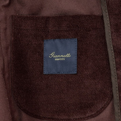[New Outlet] Giannetto Moleskin Stretch Cotton Jacket Cocoa Brown [Size 48] [BRW] [A/W] [Condition Rank N-] [Men&