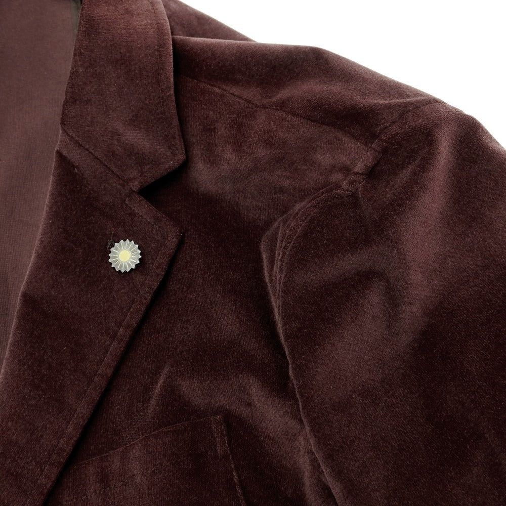 [New Outlet] Giannetto Moleskin Stretch Cotton Jacket Cocoa Brown [Size 48] [BRW] [A/W] [Condition Rank N-] [Men&
