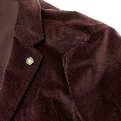 [New Outlet] Giannetto Moleskin Stretch Cotton Jacket Cocoa Brown [Size 48] [BRW] [A/W] [Condition Rank N-] [Men&