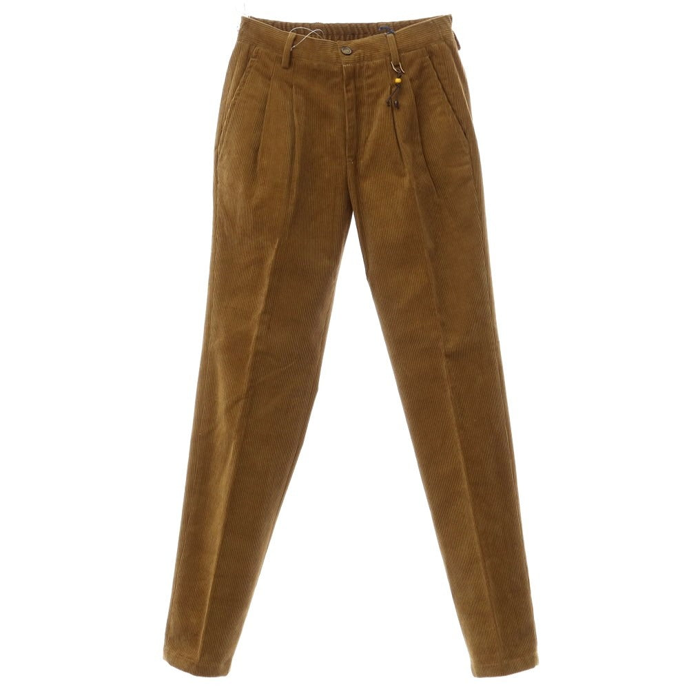 [New] Giannetto Corduroy Slacks Pants Ocher [Size 42] [BRW] [A/W] [Condition Rank N] [Men&