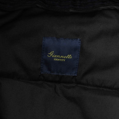 [New] Giannetto Corduroy Easy Slacks Pants Navy Black [Size 46] [BLK] [A/W] [Condition Rank N] [Men&