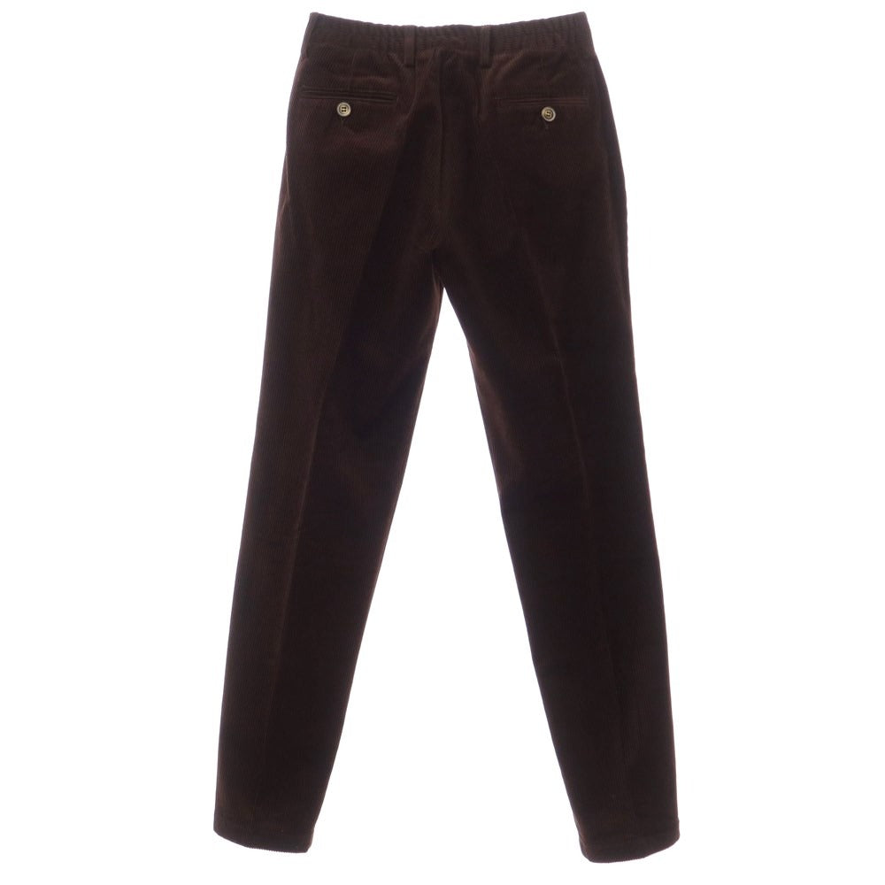 [New] Giannetto Corduroy Easy Slacks Pants Dark Brown [Size 42] [BRW] [A/W] [Condition Rank N] [Men&