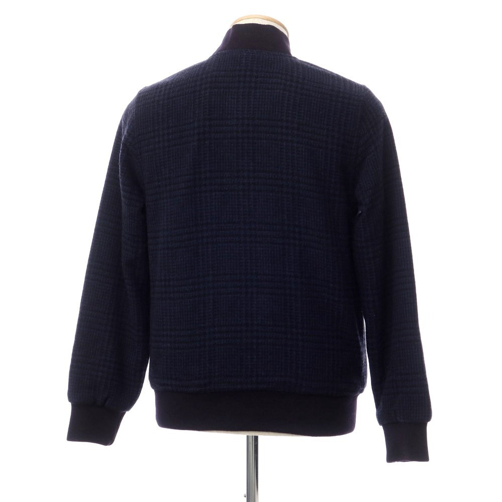 [New] CIRCOLO 1901 Wool Nylon Check Blouson Navy [Size S] [NVY] [A/W] [Condition Rank N] [Men&