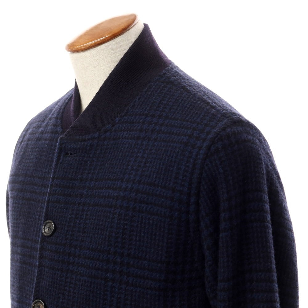 【新品】チルコロ1901 CIRCOLO 1901 ウールナイロン チェック ブルゾン ネイビー【サイズM】【NVY】【A/W】【状態ランクN】【メンズ】【769175】