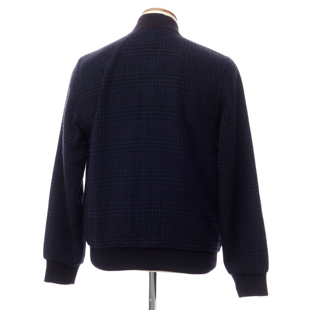 【新品】チルコロ1901 CIRCOLO 1901 ウールナイロン チェック ブルゾン ネイビー【サイズM】【NVY】【A/W】【状態ランクN】【メンズ】【769175】