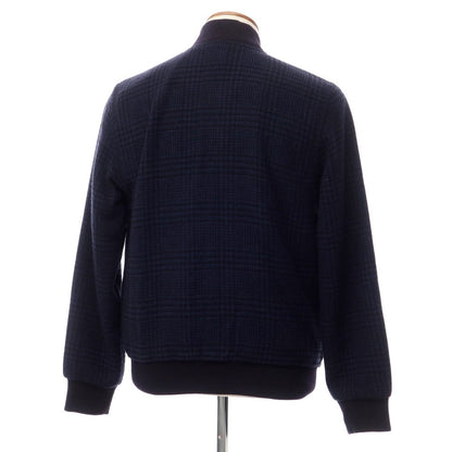 【新品】チルコロ1901 CIRCOLO 1901 ウールナイロン チェック ブルゾン ネイビー【サイズM】【NVY】【A/W】【状態ランクN】【メンズ】【769175】