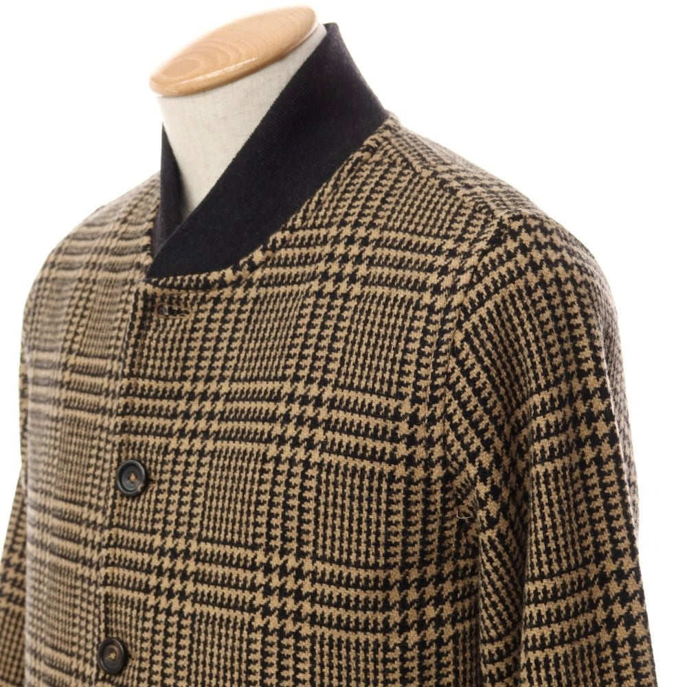 [New] CIRCOLO 1901 Wool Nylon Check Blouson Beige x Black [Size XS] [BEI] [A/W] [Condition Rank N] [Men&