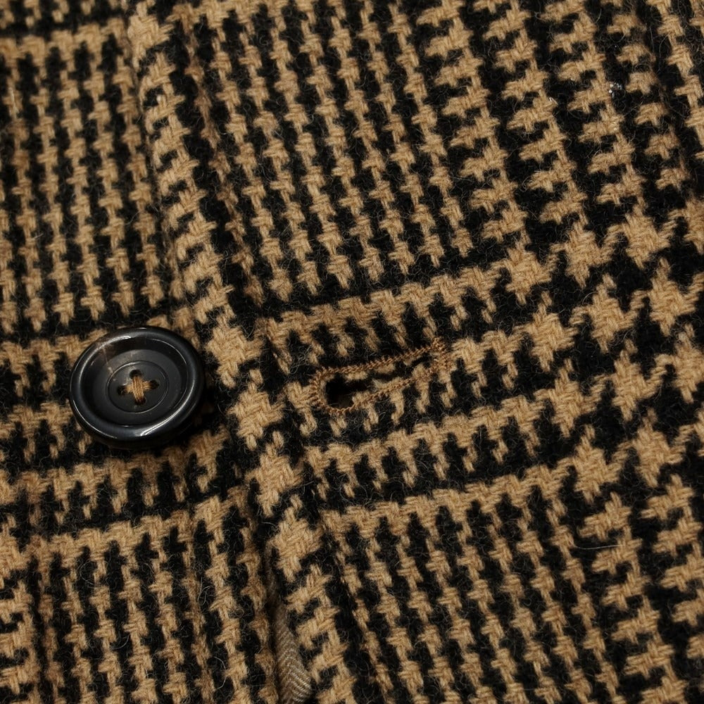 [New] CIRCOLO 1901 Wool nylon check blouson beige x black [Size S] [BEI] [A/W] [Condition rank N] [Men&