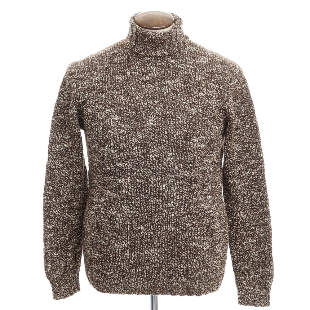 [New] CIRCOLO 1901 Wool Low Gauge Turtleneck Knit Brown [Size L] [BRW] [A/W] [Condition Rank N] [Men&