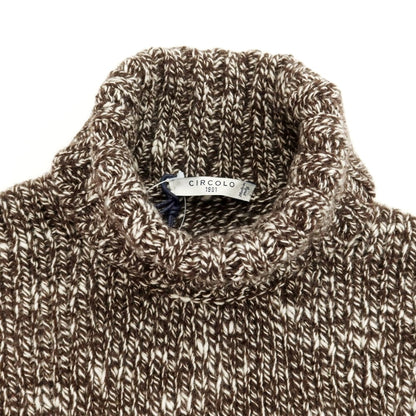 [New] CIRCOLO 1901 Wool Low Gauge Turtleneck Knit Brown [Size L] [BRW] [A/W] [Condition Rank N] [Men&