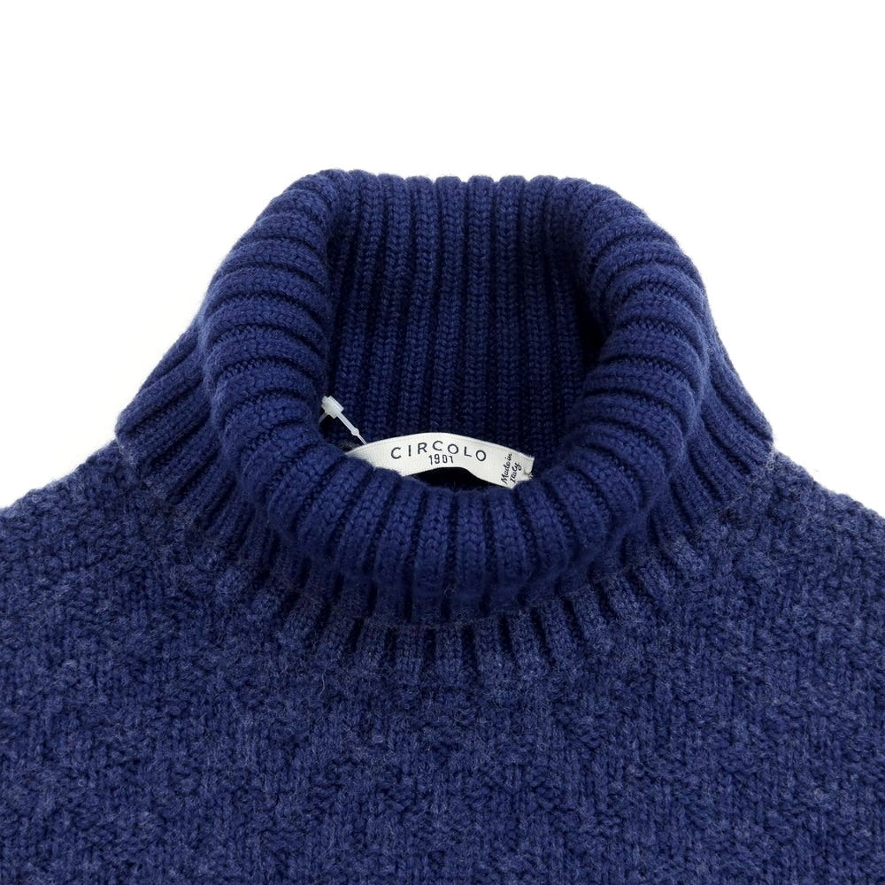 [New] CIRCOLO 1901 Wool Turtleneck Knit Navy [Size XS] [NVY] [A/W] [Condition Rank N] [Men&