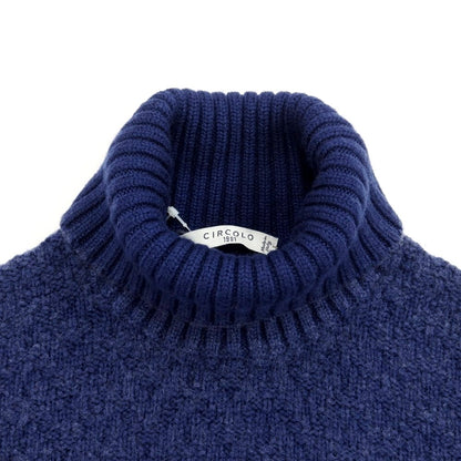 [New] CIRCOLO 1901 Wool Turtleneck Knit Navy [Size S] [NVY] [A/W] [Condition Rank N] [Men&