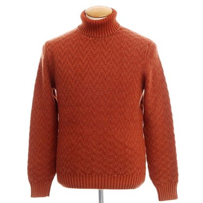 [New] CIRCOLO 1901 Wool Turtleneck Knit Orange Brown [Size M] [BRW] [A/W] [Condition Rank N] [Men&