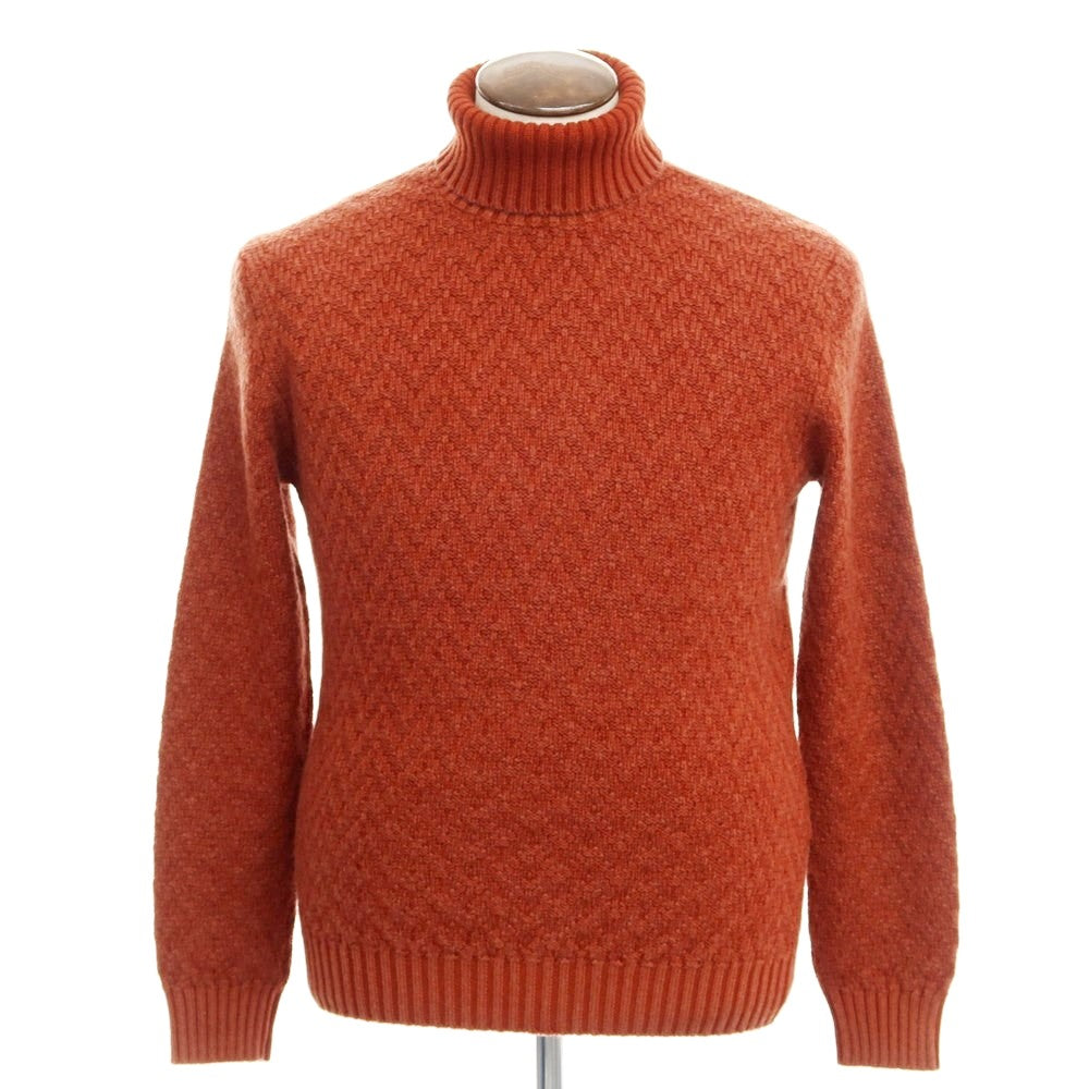 [New] CIRCOLO 1901 Wool Turtleneck Knit Orange Brown [Size L] [BRW] [A/W] [Condition Rank N] [Men&