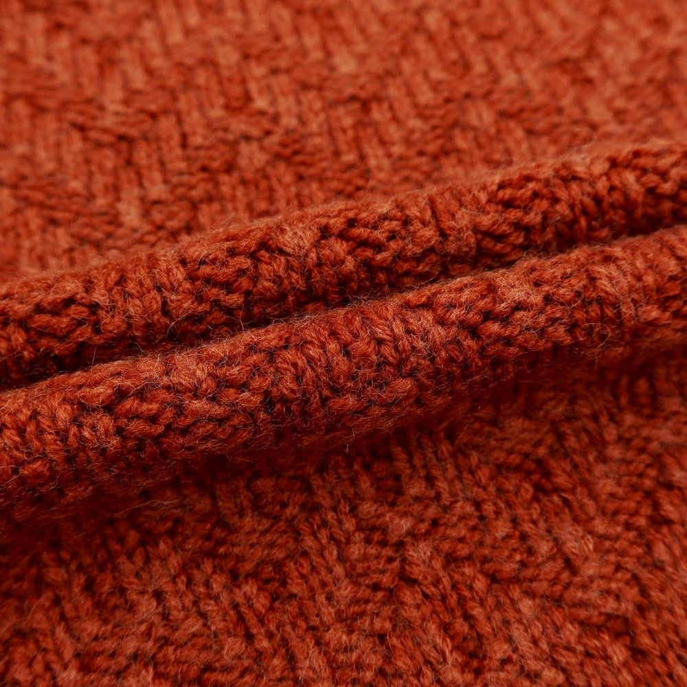 [New] CIRCOLO 1901 Wool Turtleneck Knit Orange Brown [Size L] [BRW] [A/W] [Condition Rank N] [Men&