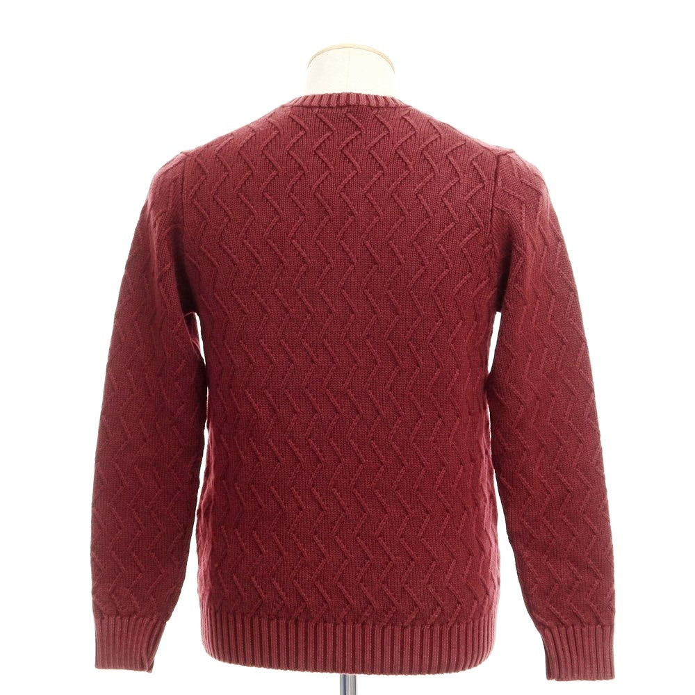 【新品】チルコロ1901 CIRCOLO 1901 ウール クルーネック ニット ボルドー【サイズXS】【RED】【A/W】【状態ランクN】【メンズ】【769175】
