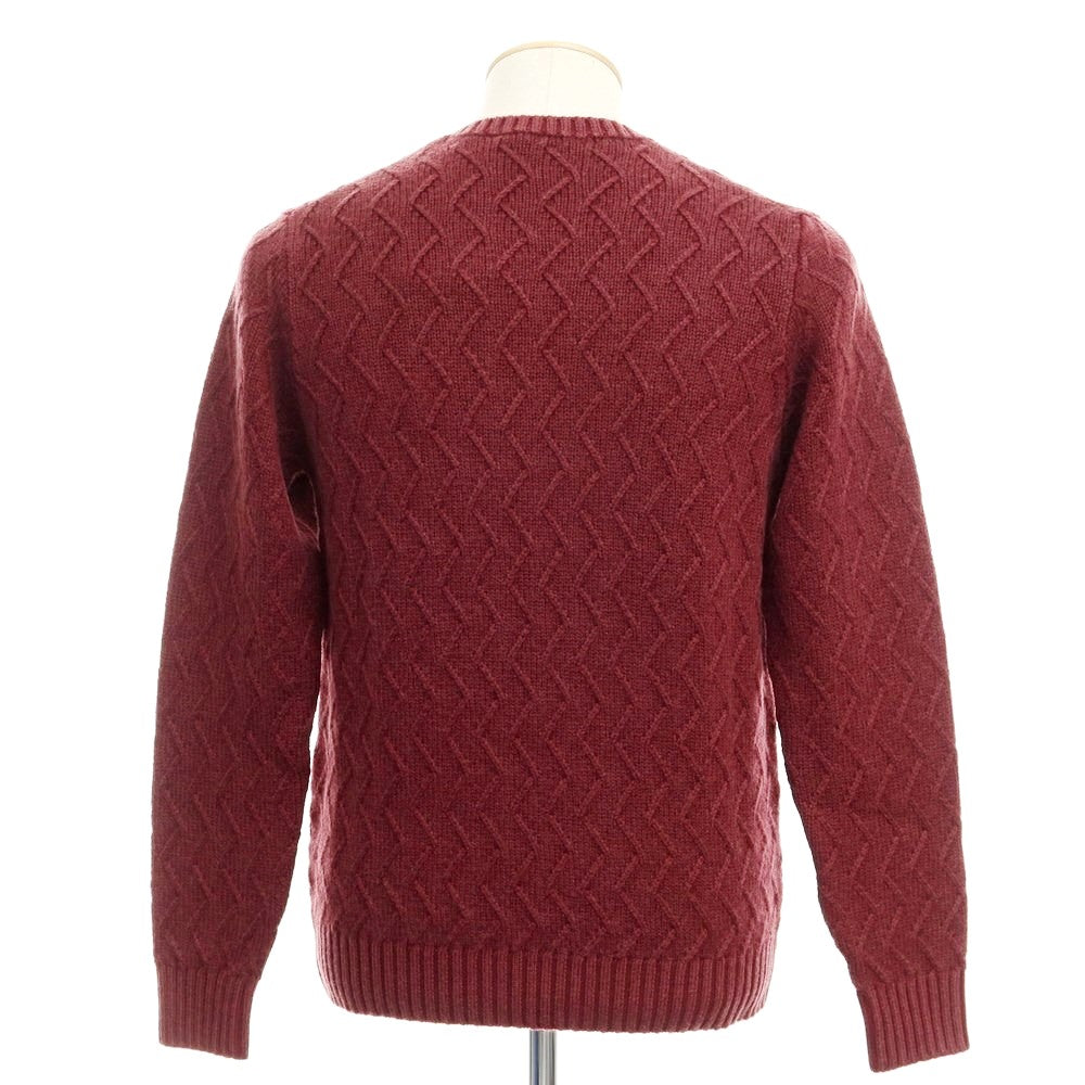 [New] CIRCOLO 1901 Wool Crew Neck Knit Bordeaux [Size S] [RED] [A/W] [Condition Rank N] [Men&