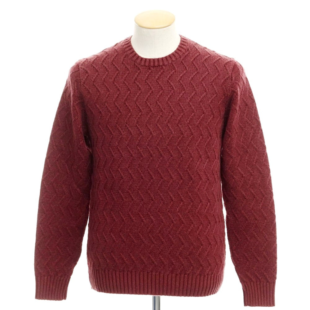 [New] CIRCOLO 1901 Wool Crew Neck Knit Bordeaux [Size S] [RED] [A/W] [Condition Rank N] [Men&