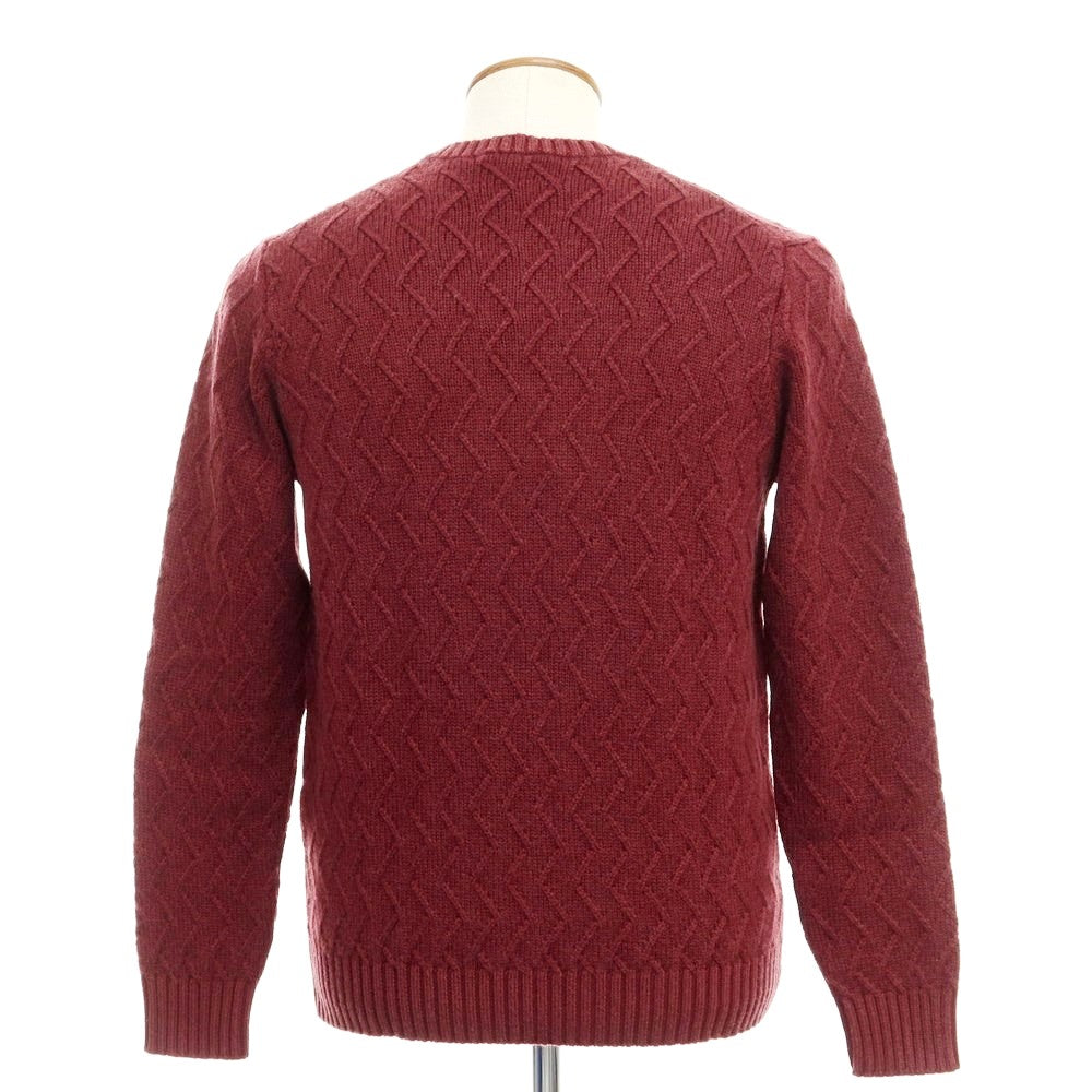 [New] CIRCOLO 1901 Wool Crew Neck Knit Bordeaux [Size M] [RED] [A/W] [Condition Rank N] [Men&