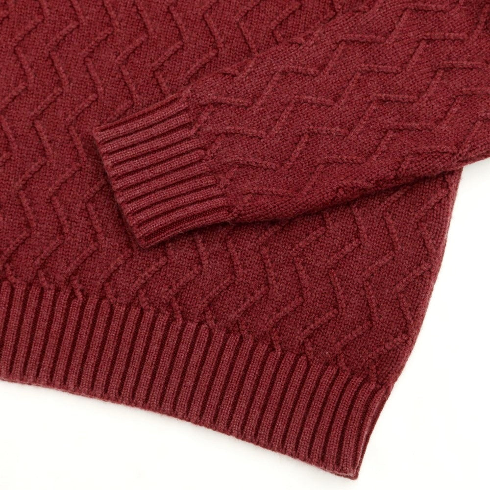 [New] CIRCOLO 1901 Wool Crew Neck Knit Bordeaux [Size M] [RED] [A/W] [Condition Rank N] [Men&