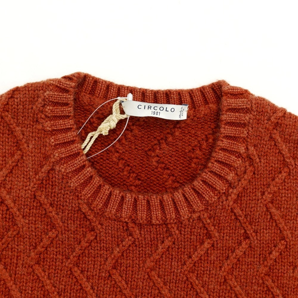 [New] CIRCOLO 1901 Wool Crew Neck Knit Orange Brown [Size S] [BRW] [A/W] [Condition Rank N] [Men&