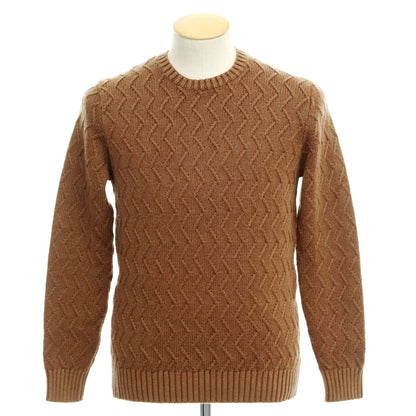 [New] CIRCOLO 1901 Wool Crew Neck Knit Brown [Size XS] [BRW] [A/W] [Condition Rank N] [Men&