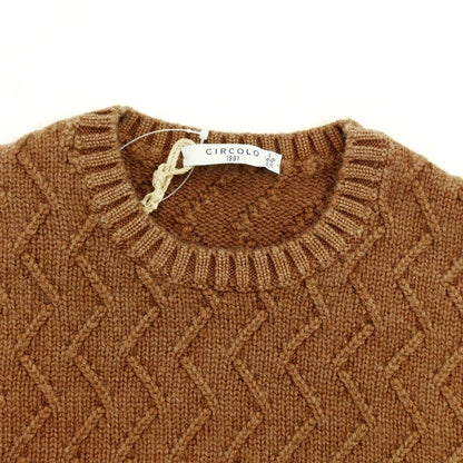 [New] CIRCOLO 1901 Wool Crew Neck Knit Brown [Size S] [BRW] [A/W] [Condition Rank N] [Men&