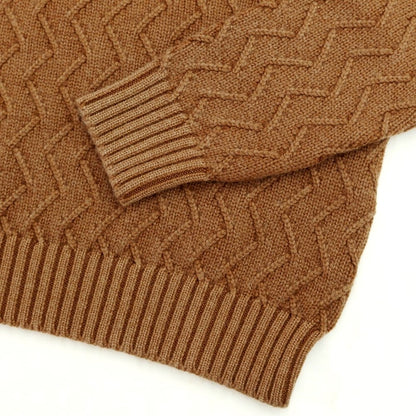 [New] CIRCOLO 1901 Wool Crew Neck Knit Brown [Size L] [BRW] [A/W] [Condition Rank N] [Men&