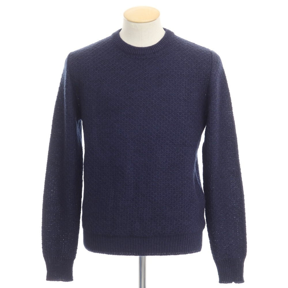 [New] LBM1911 Acrylic Wool Mohair Crew Neck Knit Navy [Size 44] [NVY] [A/W] [Condition Rank N] [Men&