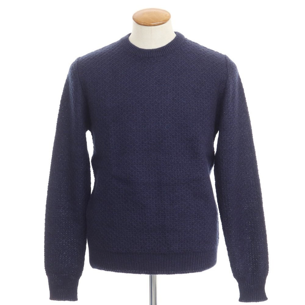 [New] LBM1911 Acrylic Wool Mohair Crew Neck Knit Navy [Size 46] [NVY] [A/W] [Condition Rank N] [Men&