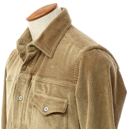 [New] Giannetto Jimmy Wide Ribbed Corduroy Shirt Beige [Size M] [BEI] [A/W] [Condition Rank N] [Men&