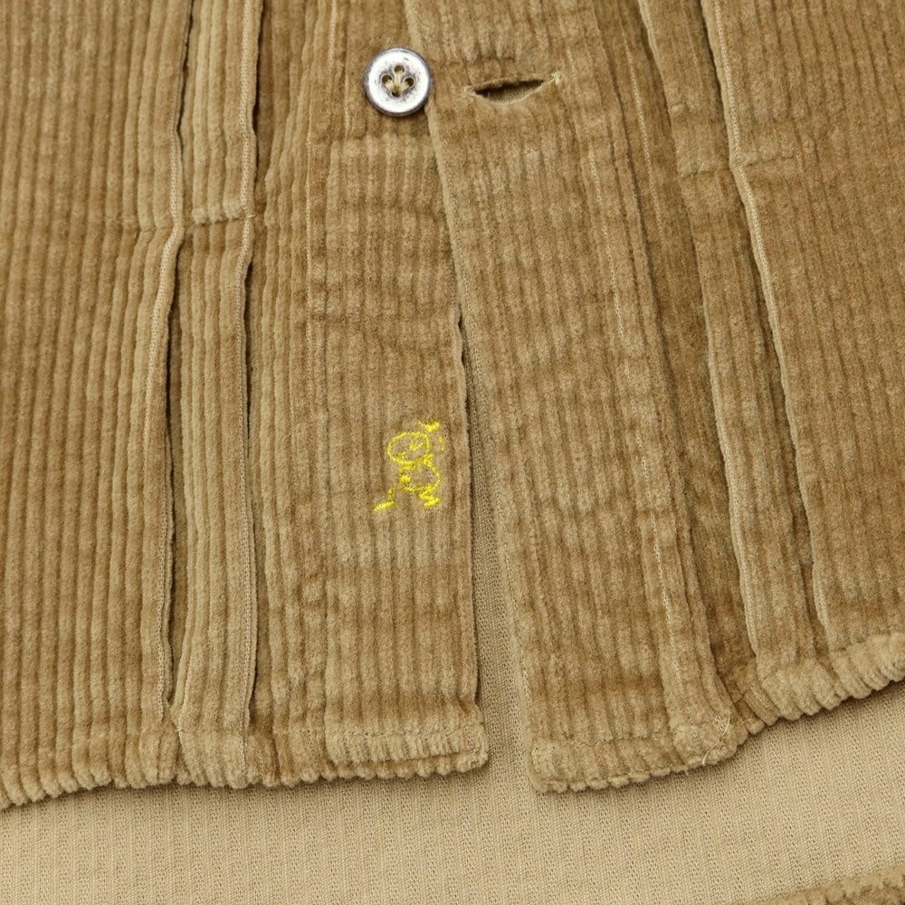 [New] Giannetto Jimmy Wide Ribbed Corduroy Shirt Beige [Size M] [BEI] [A/W] [Condition Rank N] [Men&
