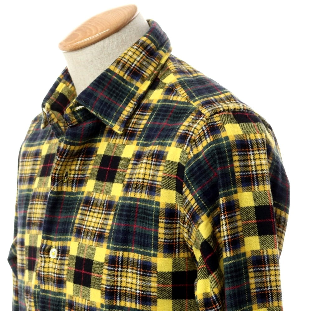 [New] Giannetto Check Flannel Shirt Yellow x Green [Size 37] [YEL] [A/W] [Condition Rank N] [Men&