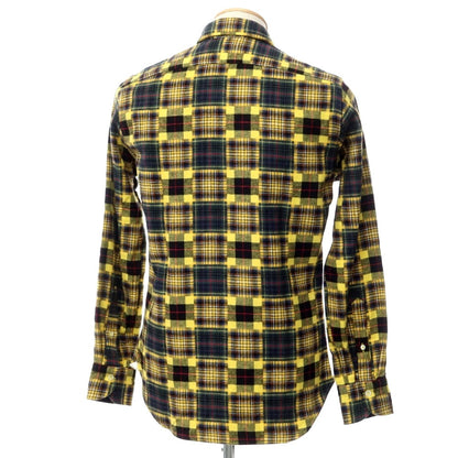 [New] Giannetto Check Flannel Shirt Yellow x Green [Size 37] [YEL] [A/W] [Condition Rank N] [Men&