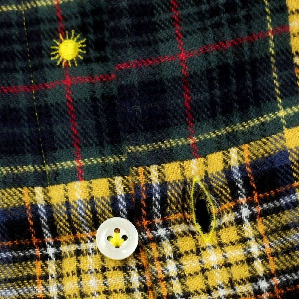 [New] Giannetto Check Flannel Shirt Yellow x Green [Size 37] [YEL] [A/W] [Condition Rank N] [Men&