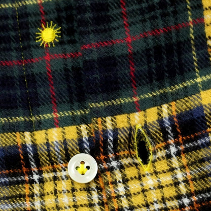 [New] Giannetto Check Flannel Shirt Yellow x Green [Size 37] [YEL] [A/W] [Condition Rank N] [Men&