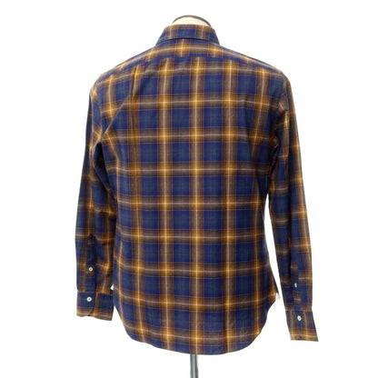 [New] Giannetto Cotton Check Casual Shirt Navy x Orange [Size 41] [NVY] [A/W] [Condition Rank N] [Men&