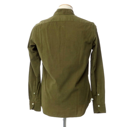 [New] Giannetto Fine Ribbed Corduroy Casual Shirt Olive [Size 38] [GRN] [A/W] [Condition Rank N] [Men&