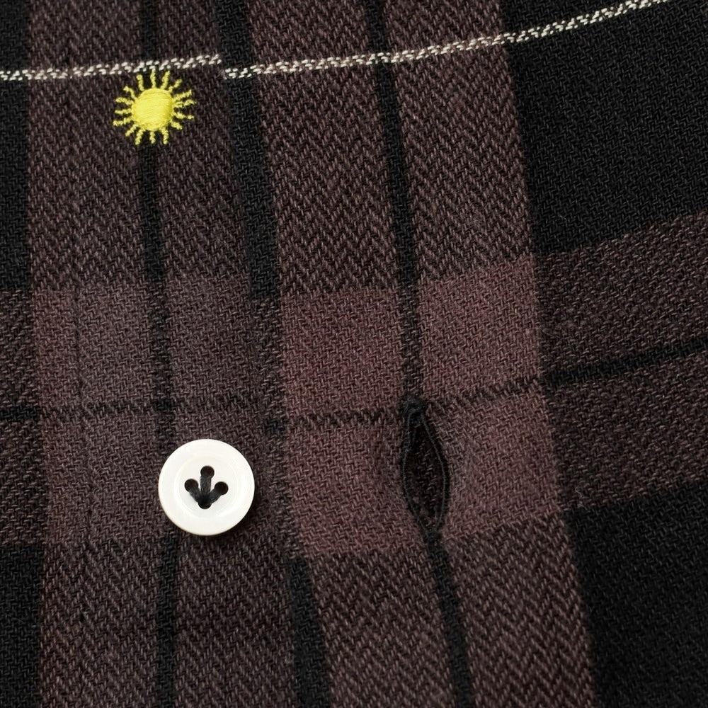 [New] Giannetto WASHING DIVISION Checkered Casual Shirt Black x Taupe [Size 38] [BLK] [S/S/A/W] [Condition Rank N] [Men&