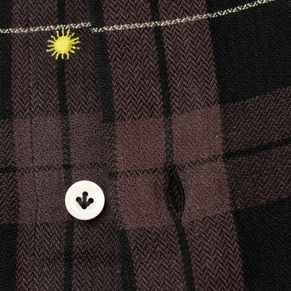 [New] Giannetto WASHING DIVISION Checkered Casual Shirt Black x Taupe [Size 38] [BLK] [S/S/A/W] [Condition Rank N] [Men&