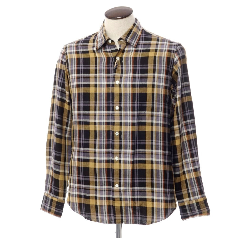 [New] Giannetto WASHING DIVISION Check pattern casual shirt Black x beige [Size 41] [BLK] [S/S/A/W] [Condition rank N] [Men&