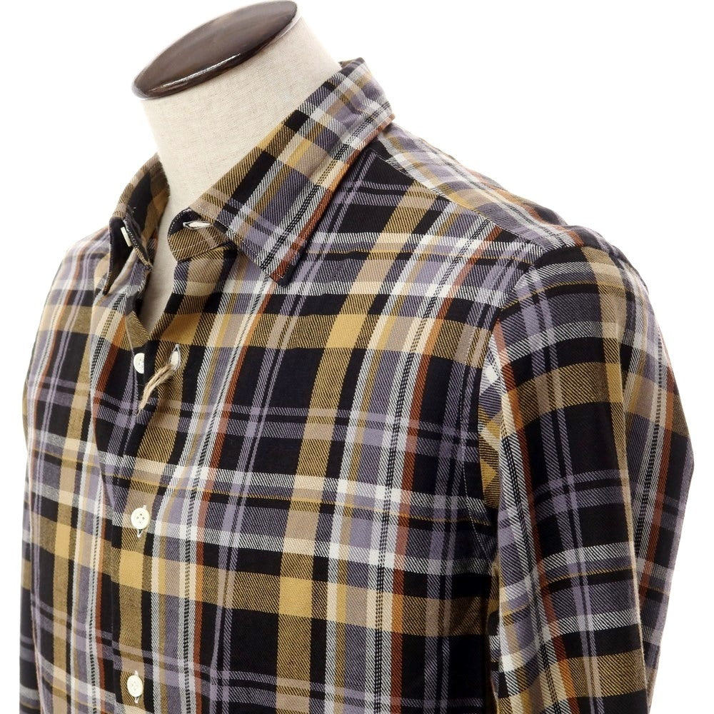 [New] Giannetto WASHING DIVISION Check pattern casual shirt Black x beige [Size 41] [BLK] [S/S/A/W] [Condition rank N] [Men&