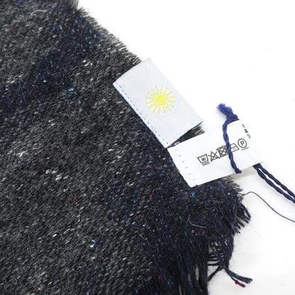 [New] Giannetto wool nylon silk camouflage pattern scarf gray x navy [GRY] [A/W] [Condition rank N] [Men&