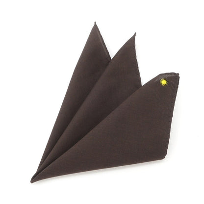 [New] Giannetto Cotton Pocket Square Brown [BRW] [S/S/A/W] [Condition Rank N] [Men&