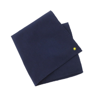 [New] Giannetto Cotton Pocket Square Navy [NVY] [S/S/A/W] [Condition Rank N] [Men&