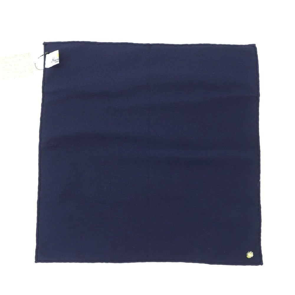 [New] Giannetto Cotton Pocket Square Navy [NVY] [S/S/A/W] [Condition Rank N] [Men&