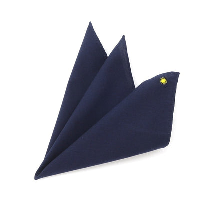 [New] Giannetto Cotton Pocket Square Navy [NVY] [S/S/A/W] [Condition Rank N] [Men&