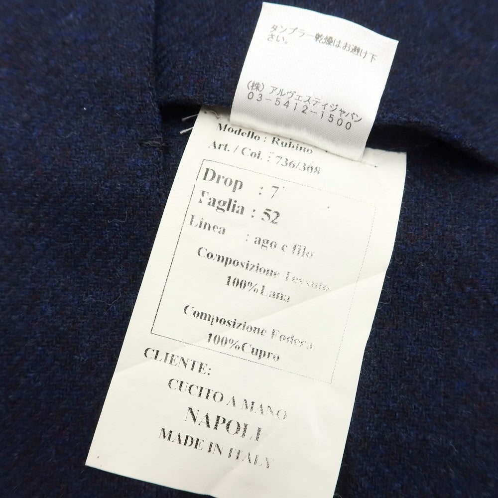 [Used] GAiOLA Wool 3B Tailored Jacket Navy [Size 52 Drop.7] [NVY] [A/W] [Condition Rank B] ​​[Men&