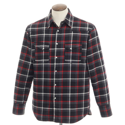 [Used] GUY ROVER Quilted Check Flannel Shirt Black x Red [Size L] [BLK] [A/W] [Condition Rank B] ​​[Men&